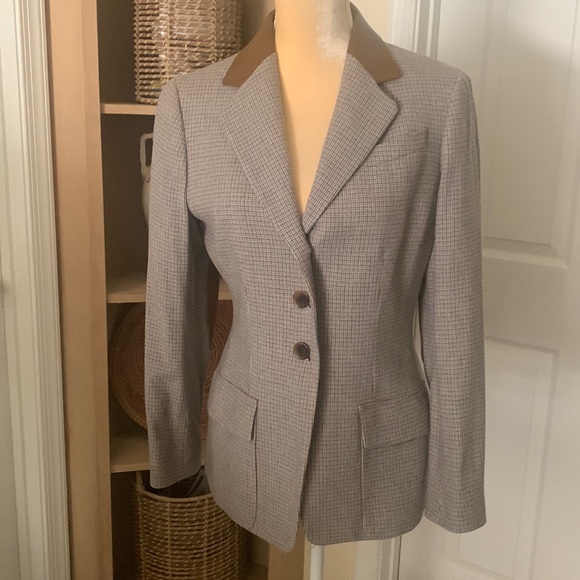 Vintage Anne Klein New York New Condition Never Worn Leather & Wool Jacket NWOT! - Picture 7 of 13